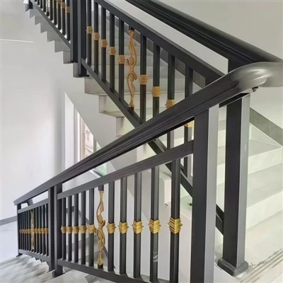 Modernistyczne aluminiowe poręcze schodowe